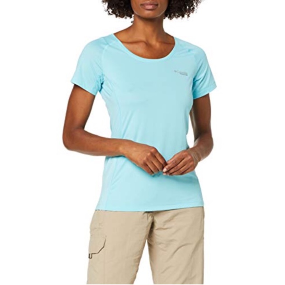 COLUMBIA | Titan Trail Lite Tee Titanium Omni Freeze